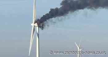 Update after wind turbine fire near Cambridgeshire village