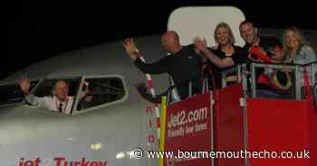 Celebrations as Jet2 takes off from Bournemouth Airport