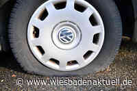 Reifen-Zerstörer schlagen in Wiesbaden zu – Mehrere Autos beschädigt!