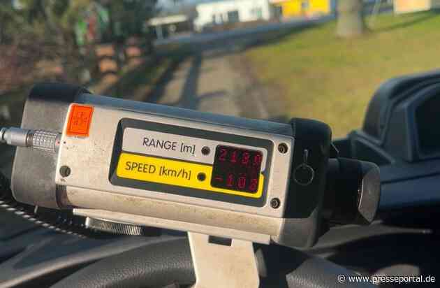 POL-HM: Trauriger Spitzenreiter bei Geschwindigkeitsmessung - über 70 km/h mehr als erlaubt
