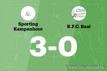 Tien opeenvolgende overwinningen voor Kampenhout B na 3-0 tegen Baal B