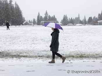 Snowfall has delayed delivery of The Province for many customers