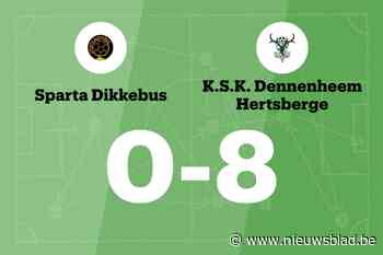 SKD Hertsberge maakt veel doelpunten uit tegen Sparta Dikkebus