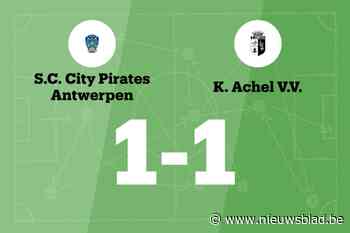 City Pirates speelt thuis gelijk tegen Achel VV
