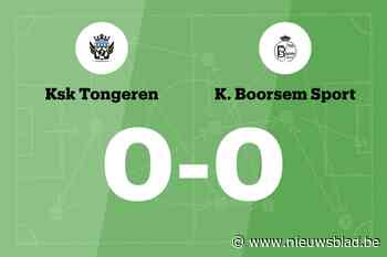 Duel tussen SK Tongeren B en Boorsem B blijft doelpuntloos