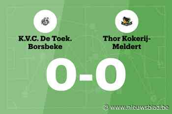 DT Borsbeke B en TK Meldert komen niet tot scoren