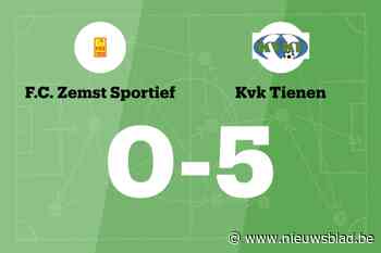 KVK Tienen B zet ongeslagen reeks voort met 0-5 tegen FC Zemst