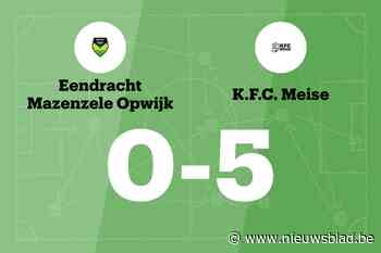 Meise wint in de uitwedstrijd wederom – verslaat Mazenzele Opwijk B met 0-5