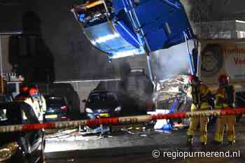 Brand in vuilniswagen in de Gors