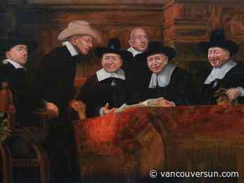 Surrey artist takes aim at Trump, Musk, Bezos with provocative paintings