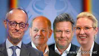 Bundestagswahl: Viererrunde mit Scholz, Merz, Weidel und Habeck bei RTL