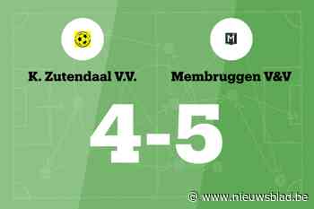 Zutendaal VV B verliest thuis met een doelpunt verschil van Membruggen