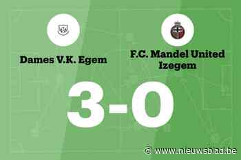 Vier opeenvolgende overwinningen voor DVK Egem na 3-0 winst tegen Mandel United