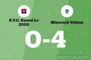 Twaalf opeenvolgende overwinningen voor Miecroob Veltem B na 0-4 winst tegen Kessel-Lo 2000 B