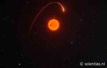 Gaia spot voor het eerst een gigantische planeet door de moederster te zien wiebelen