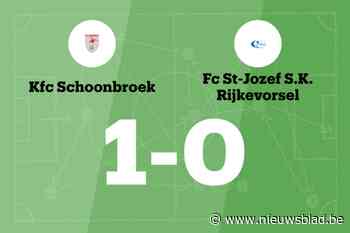 Vijf opeenvolgende overwinningen voor Schoonbroek na 1-0 tegen Sint-Jozef