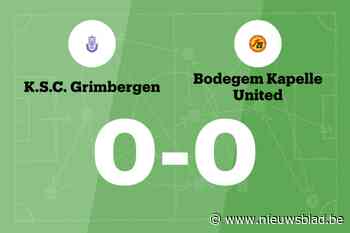 SC Grimbergen en BOKA United blijven steken op 0-0