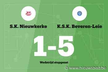 Match tussen SK Nieuwkerke en SK Beveren-Leie stopgezet