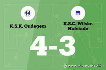 KSK Oudegem wint met doelpunt verschil tegen Wilskracht Hofstade