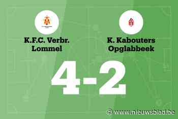 Ongeslagen reeks van Opglabbeek beëindigd na 4-2 tegen V. Lommel