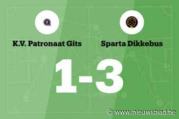 Sparta Dikkebus verslaat VP Gits met 1-3 en eindigt reeks zonder overwinning