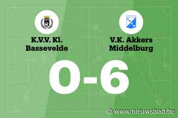 VK Akkers Middelburg overklast Klauwaarts Bassevelde