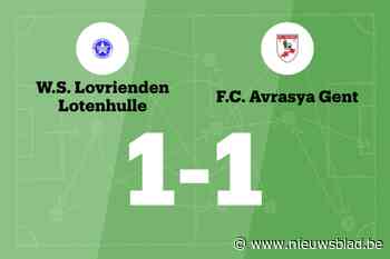 WS Lotenhulle speelt thuis gelijk tegen FCA Gent