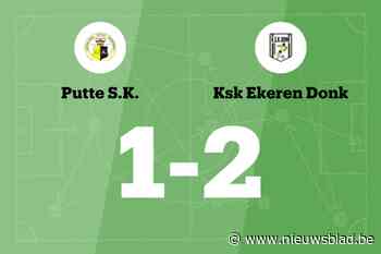 Putte SK verliest thuis met een doelpunt verschil van Ekeren Donk
