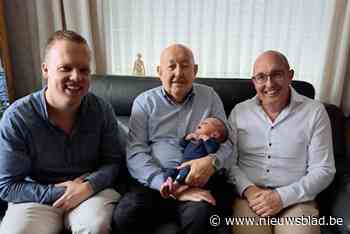 Geboorte kleine Léon zorgt voor viergeslacht bij familie Van Hoorebeke