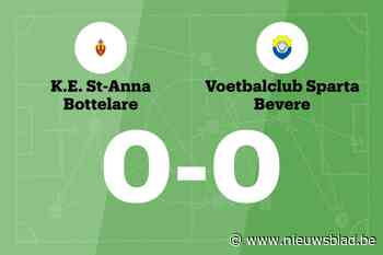 ESA Bottelare en VC Sparta Bevere blijven steken op 0-0