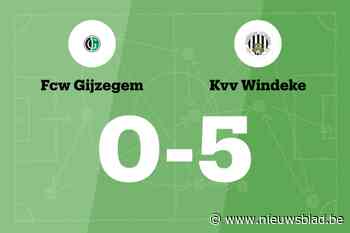 KVV Windeke overklast FCW Gijzegem