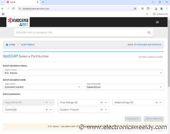 Supercapacitor selection software