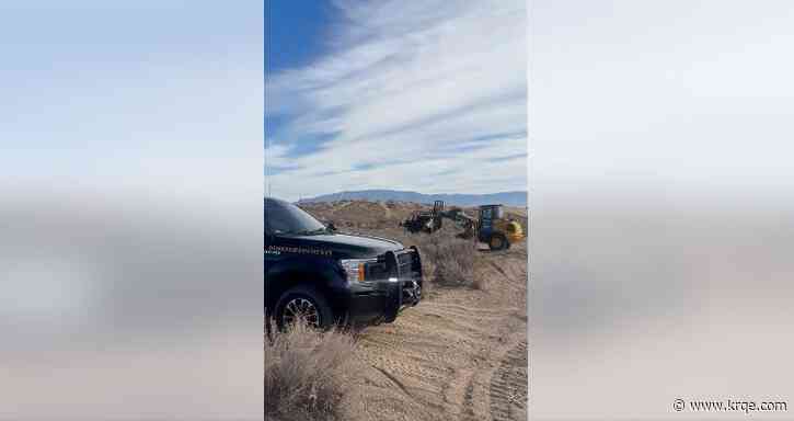 Abandoned vehicles removed from mesa in Bernalillo County
