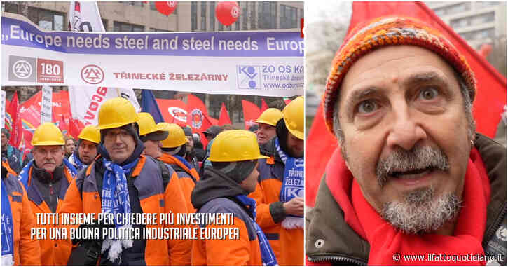 Crisi dell’industria, la protesta dei lavoratori di tutta Europea a Bruxelles: “Così non possiamo continuare, serve una svolta”. Il video-reportage