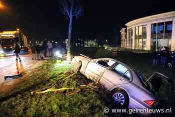 Bestuurder gevlucht na botsing tegen boom