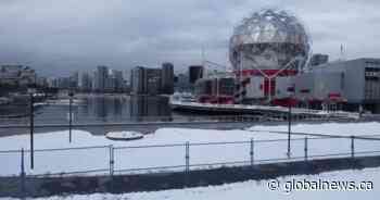 Busy stretch of False Creek waterfront closed indefinitely after cracks found