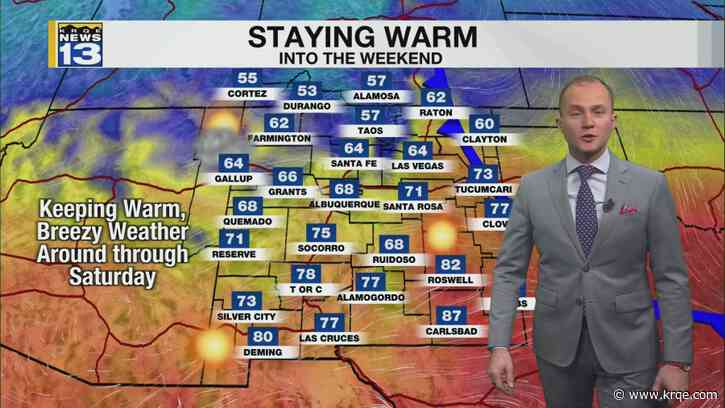 Spring-like weather continues into the weekend