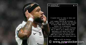 Met drank achter het stuur betrapte én veroordeelde Memphis Depay door het stof: ‘Ik zal hier zeker van leren’
