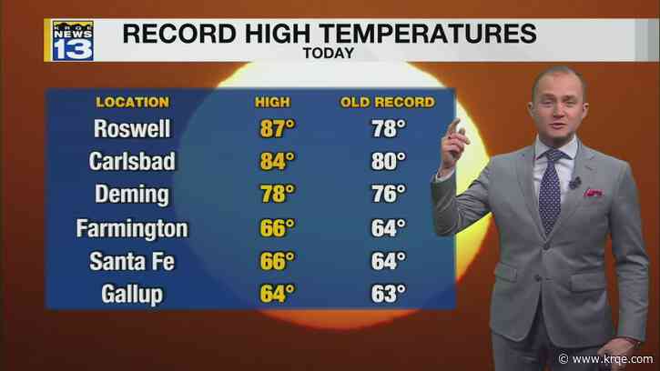Record high temperatures continue into the weekend