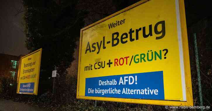 Inoffizielle AfD-Wahlwerbung in Bamberg entdeckt