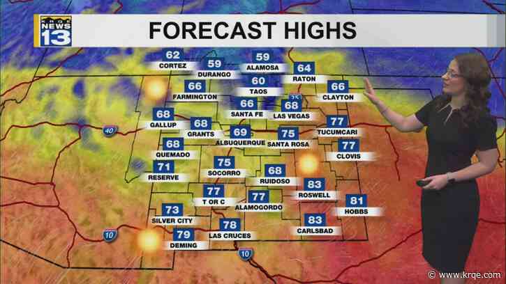 Another warm day with a warmer weekend ahead around New Mexico