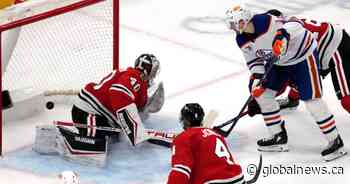 Hyman uses perfect pass from McDavid to score OT winner as Oilers beat Blackhawks 4-3