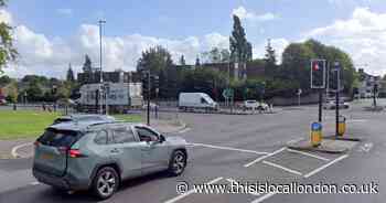 Man injured after motorbike and car crash near busy Romford junction