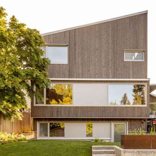 SHED creates wood-clad house with "jagged peak" in Seattle