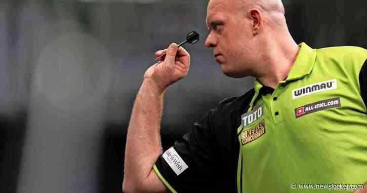 Waanzinnige Van Gerwen klopt Littler in show bij start Premier League, maar verliest van Humphries