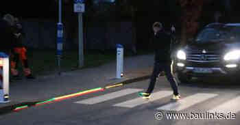 Mehr Sicherheit an Zebrastreifen mit Laser und LED