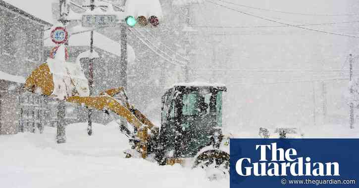 Parts of Japan blanketed by thick snow during strongest cold front for years