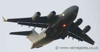 Huge military plane spotted circling over Wirral last night
