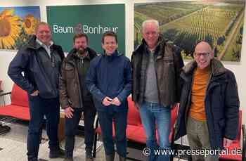 Praxis für die Politik: Mit dem Abgeordneten in die Baumschule