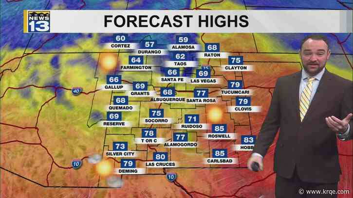 Warm, dry and windy day across New Mexico